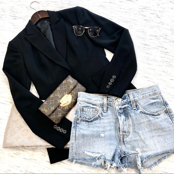 J. Crew Classic Single Breasted Black Blazer 0 - Picture 3 of 8